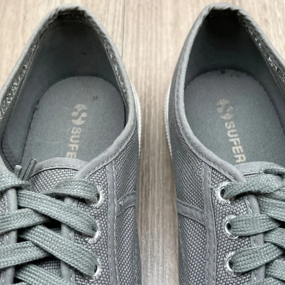 SUPERGA Sneakers Unisex W8.5/ M7 2750 Cotu Classic Low Top Casual Canvas Gray - Picture 10 of 12
